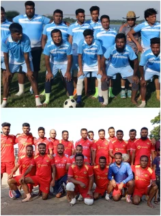 তাড়াইলে সাংবাদিক-পুলিশ প্রীতি ম্যাচে গোল শূন্য ড্র