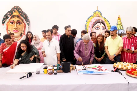 ঢাবি চারুকলা অনুষদে বাংলা নববর্ষ উদযাপনের প্রস্তুতি শুরু