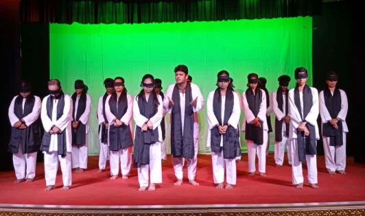 ফরিদপুরে "অতঃপর একটি জুলাই " নাটক মঞ্চস্থ