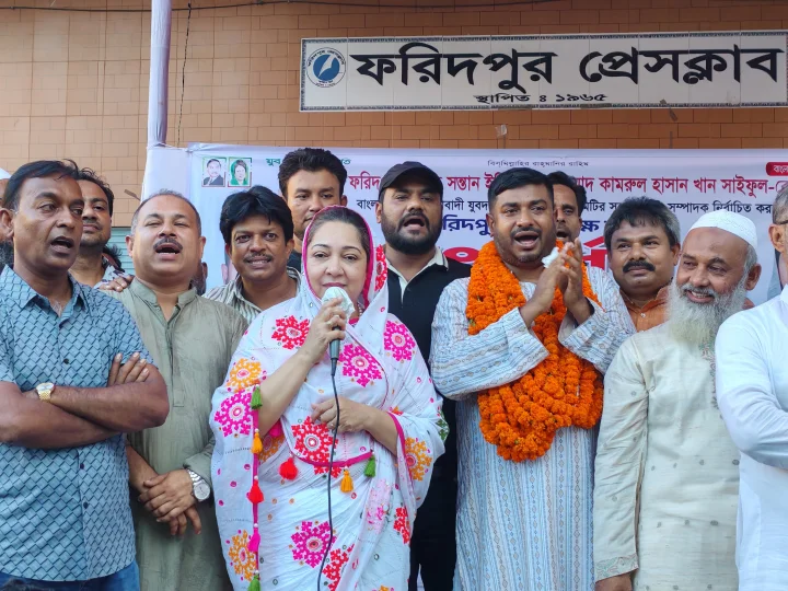 যুবদলের কেন্দ্রীয় কমিটির সহ-সাধারন সম্পাদককে সংবর্ধনা